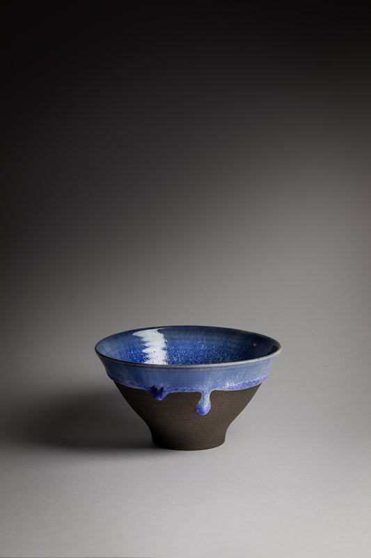 Bol à riz Shokagama bleu & noir