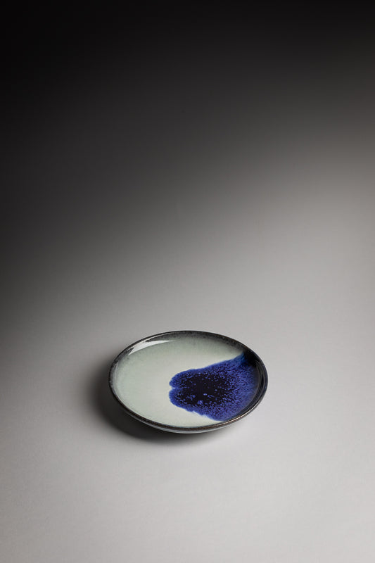 Petite assiette Shokagama bleu & blanc
