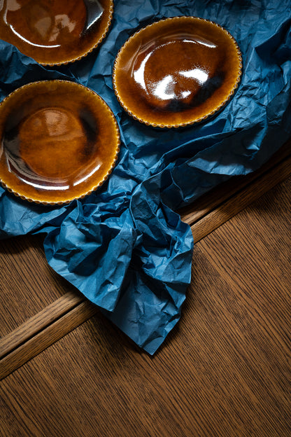 Assiette Iwaï Gama marron