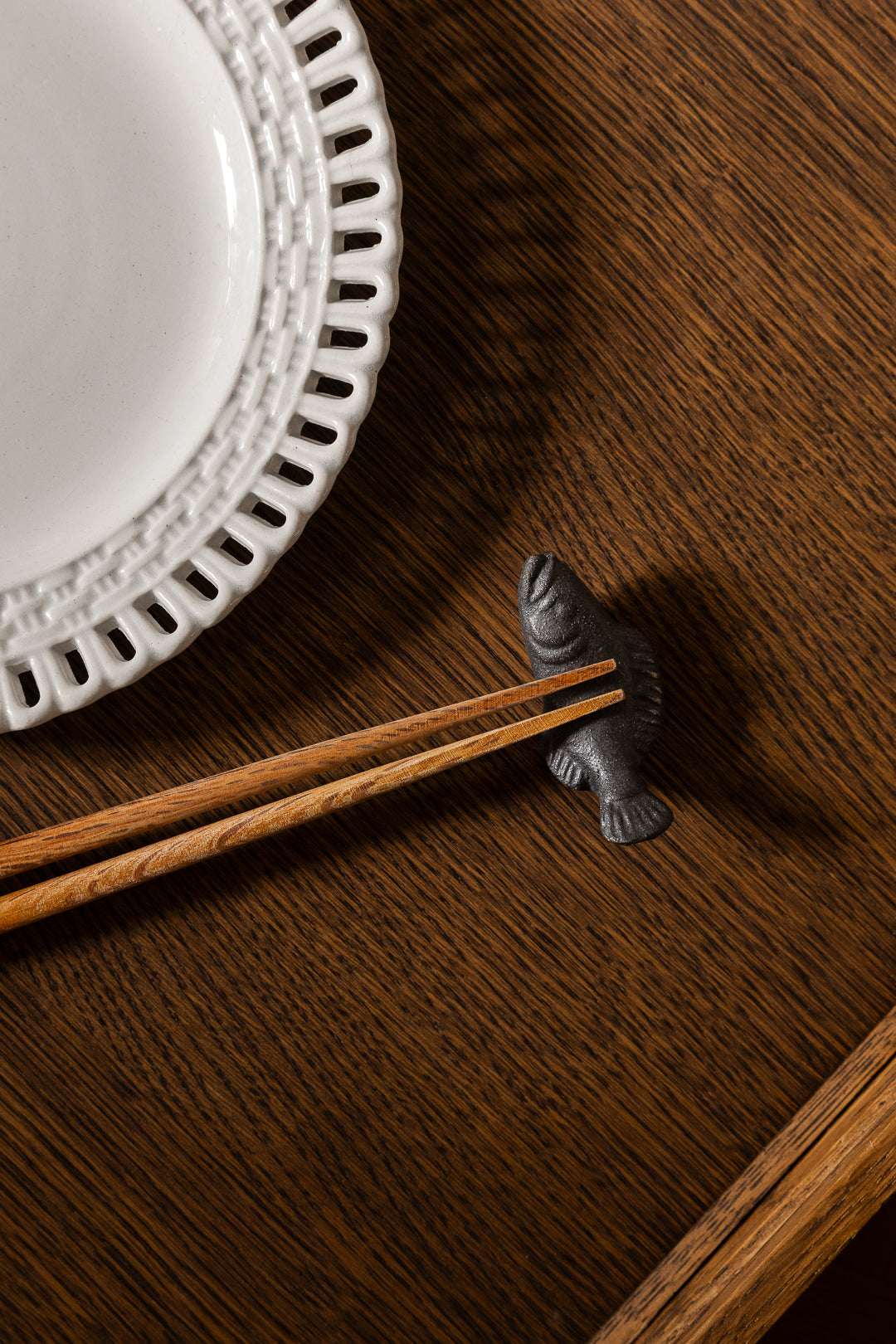 Repose baguettes poisson
