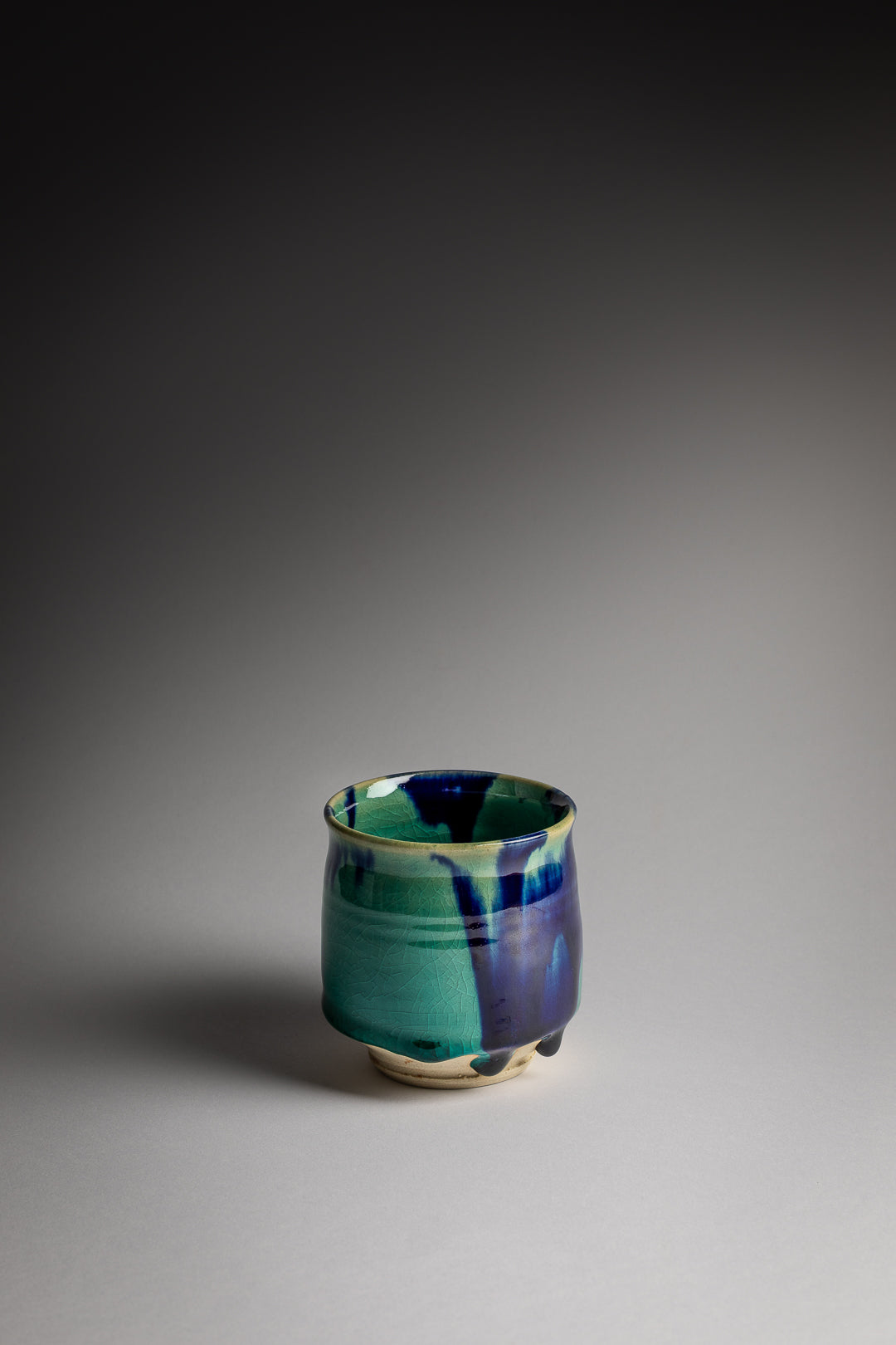Tasse ronde Shokagama bleu & turquoise
