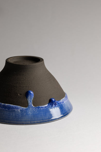 Bol à riz Shokagama bleu & noir