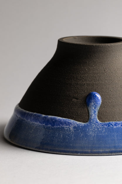 Bol à riz Shokagama bleu & noir