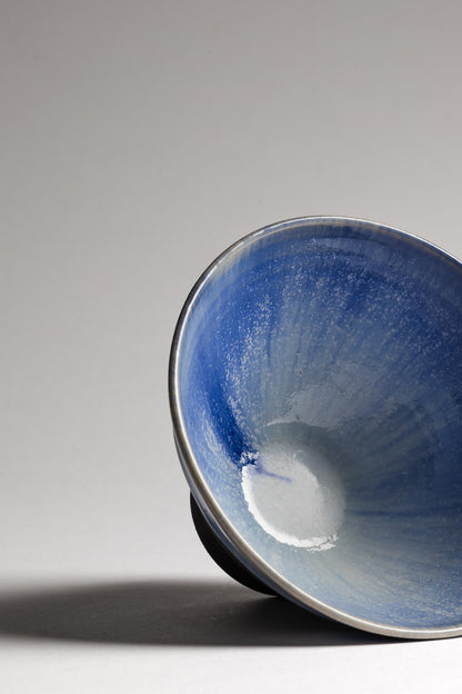 Bol à riz Shokagama bleu & noir