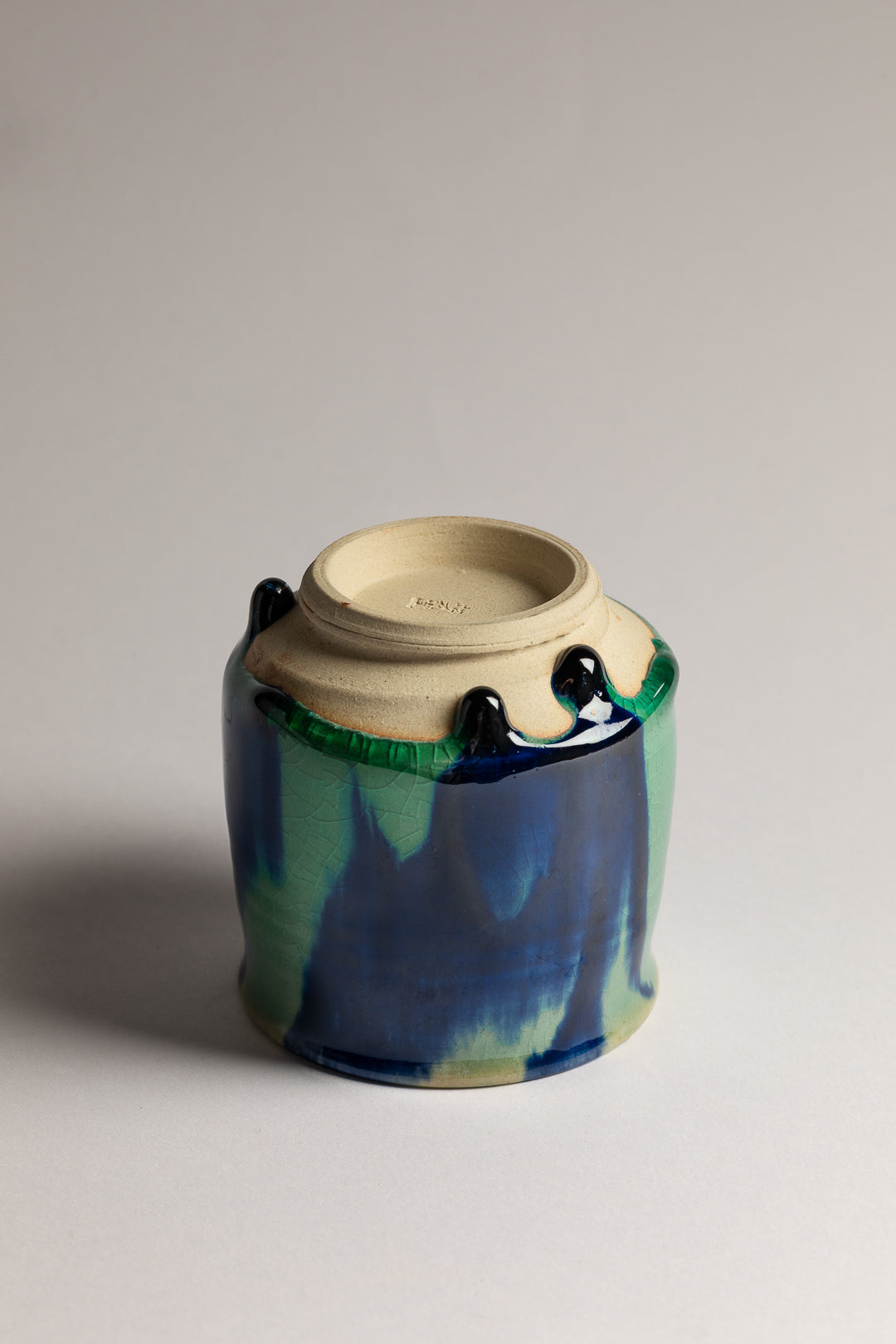Tasse ronde Shokagama bleu & turquoise